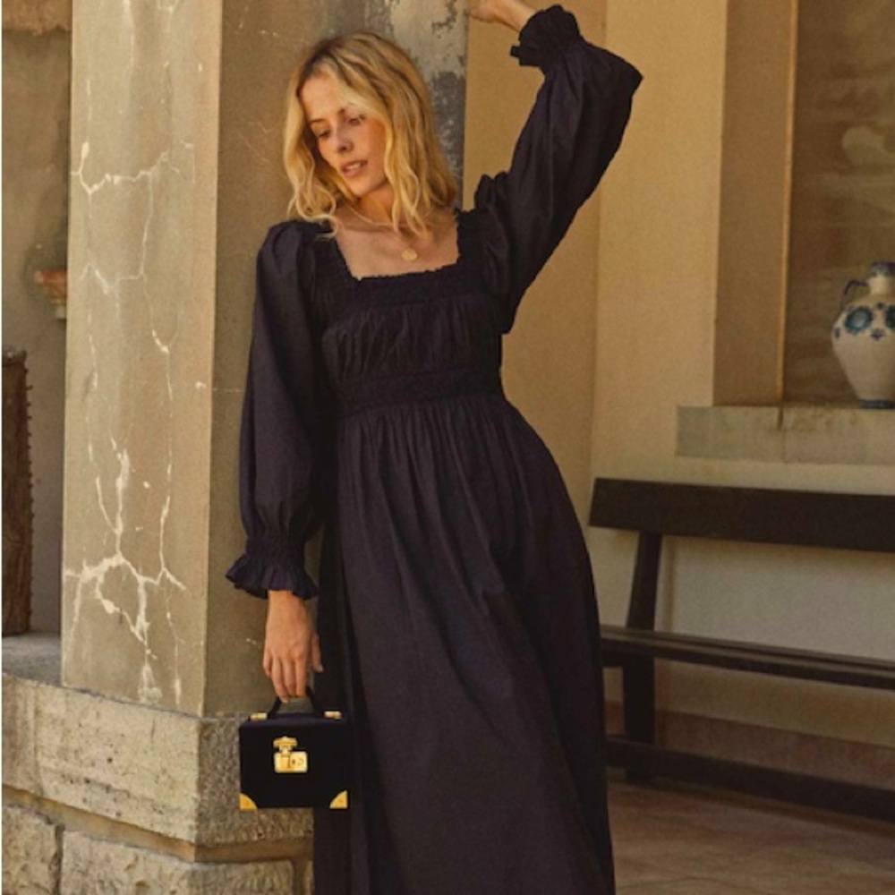 Doen Catrinette Dress Black Medium NWT